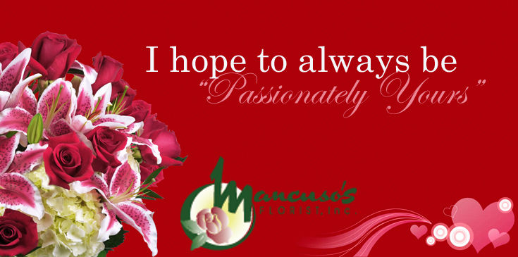 Passionately Yours - Stargazer lilies and red roses put love in the air!