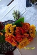 Sunflowers and Roses