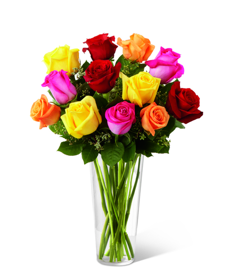 Colorful Rainbow Roses