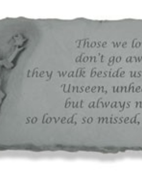 Angel Bench w/ Those we love...