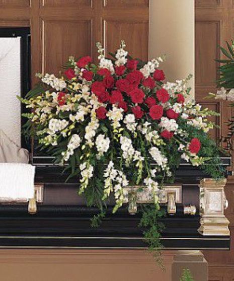 Cherished Moments Casket Spray