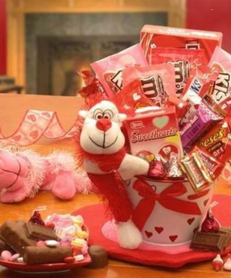 Monkey Love Valentines Gift Pail