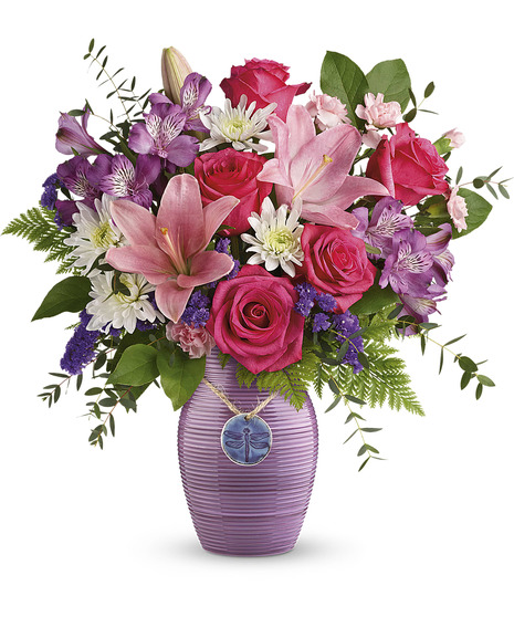 My Darling Dragonfly Bouquet - Mancuso's Florist - Detroit, MI Flower Delivery