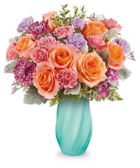 Blue Radiance Bouquet - Mancuso's Florist - Detroit, MI Flower Delivery