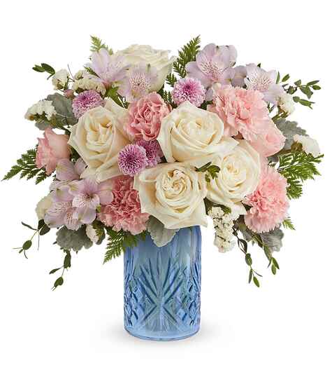 Blue Belle Bouquet - Mancuso's Florist - Detroit, MI Flower Delivery