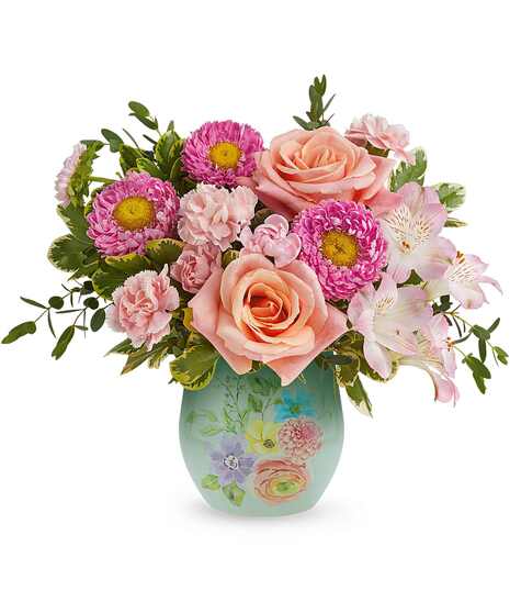 Watercolor Garden Bouquet - Mancuso's Florist - Detroit, MI Flower Delivery