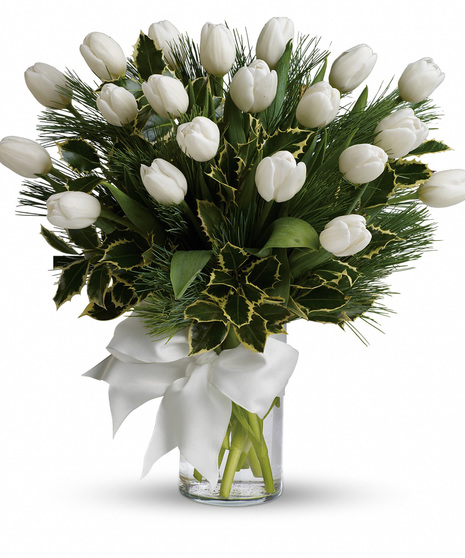 Tulips and Pine