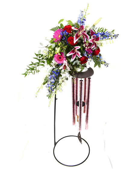 Wind Chime Sympathy Arrangement — O'REILLEY FLORAL & DESIGN